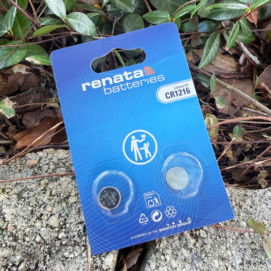 BA1216 = Battery - Renata 3v Lithium - #1216 (Pkg of 2)
