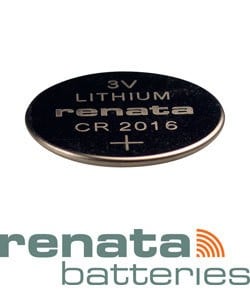 BA2016 = Battery - Renata 3v Lithium - #2016 (Pkg of 10)