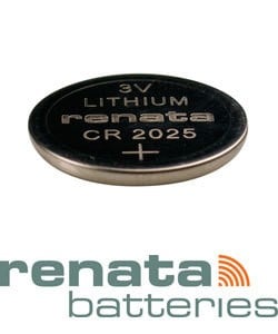 BA2025 = Battery - Renata 3v Lithium - #2025 (Pkg of 10)