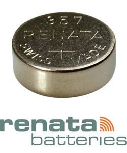 BA357 = Battery - Renata Mercury Free Watch #357 (SR44W) (Pkg of 10)