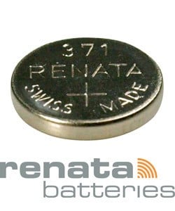 BA371 = Battery - Renata Mercury Free Watch #371 (SR920SW) (Pkg of 10)