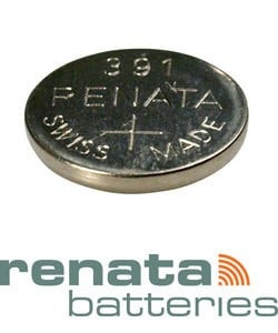 BA391 = Battery - Renata Mercury Free Watch #391 (SR1120W) (Pkg of 10)