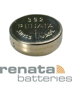 BA392 = Battery - Renata Mercury Free Watch #392 (SR41W) (Pkg of 10)