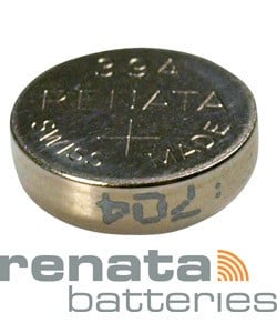 BA394 = Battery - Renata Mercury Free Watch #394 (SR936SW) (Pkg of 10)