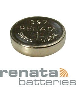 BA397 = Battery - Renata Mercury Free Watch #397 (SR726SW) (Pkg of 10)