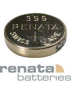 BA399 = Battery - Renata Mercury Free Watch #399 (SR926W / SR927W) (Pkg of 10)