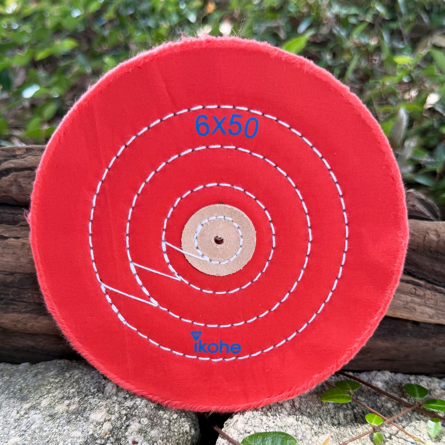 BF3306 = Red 6"x 50 Buff for Cutting & Pre-Polishing Hard Metals