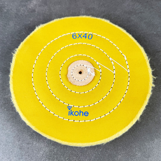 BF3706 = Gold 6"x 50 Buff for Extra Cutting, Harder Than Yellow