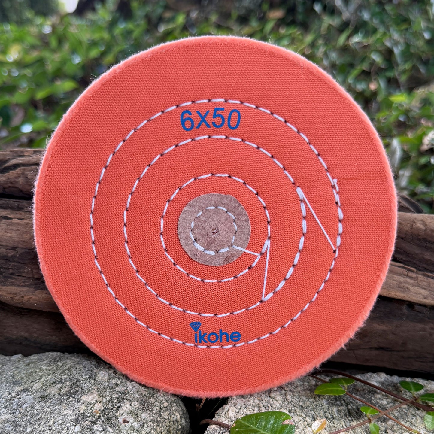 BF3906 = Peach 6"x 50 Buff Med/Firm Stiffness, Cutting & Polishing