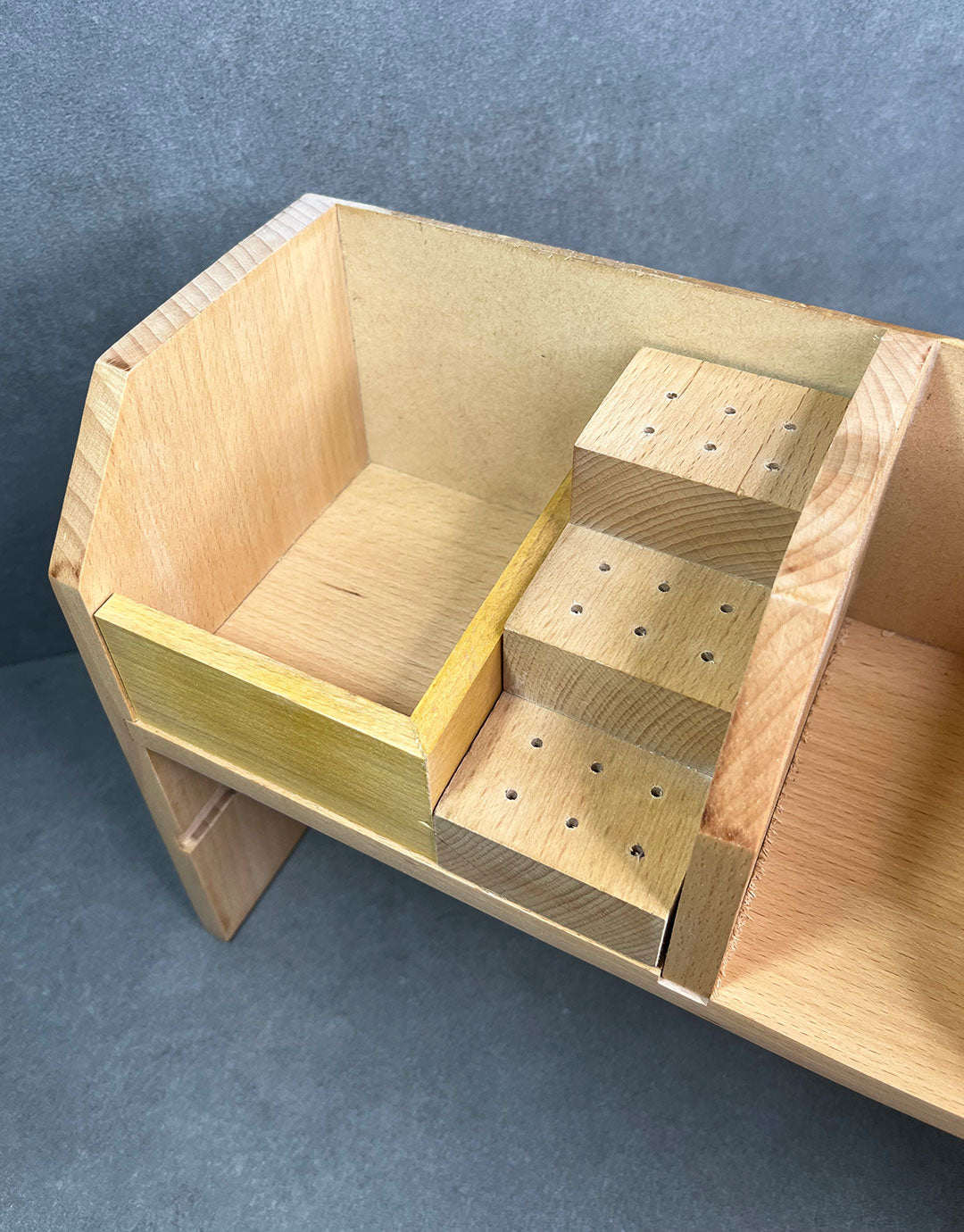 BN2075 = Wooden Tabletop Workbench Organizer