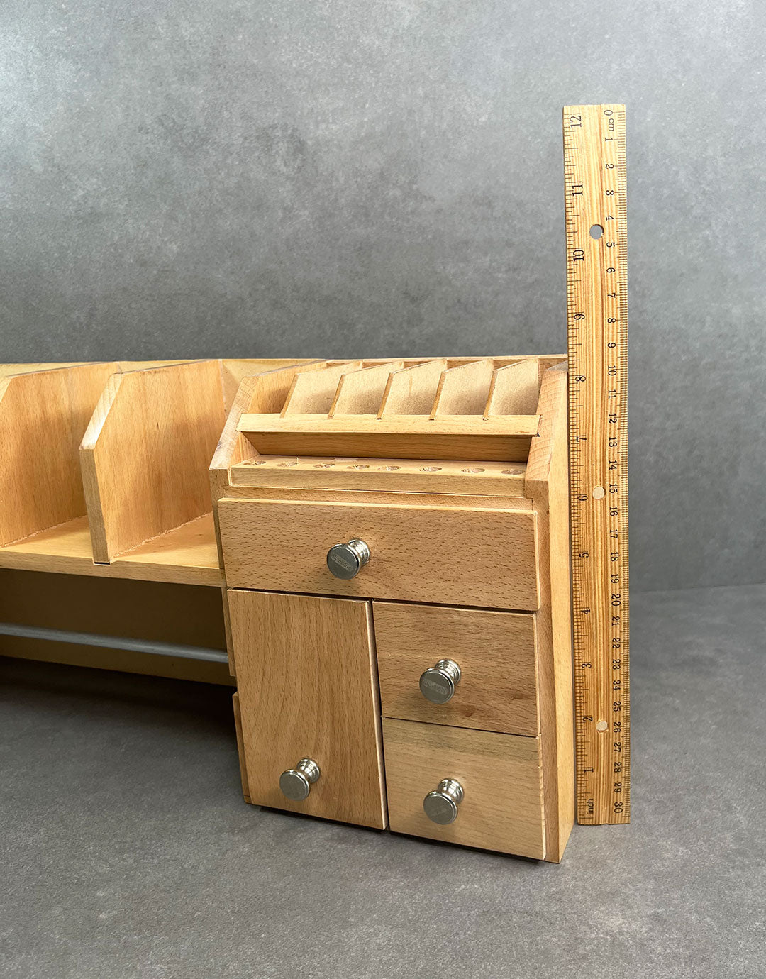 BN2075 = Wooden Tabletop Workbench Organizer