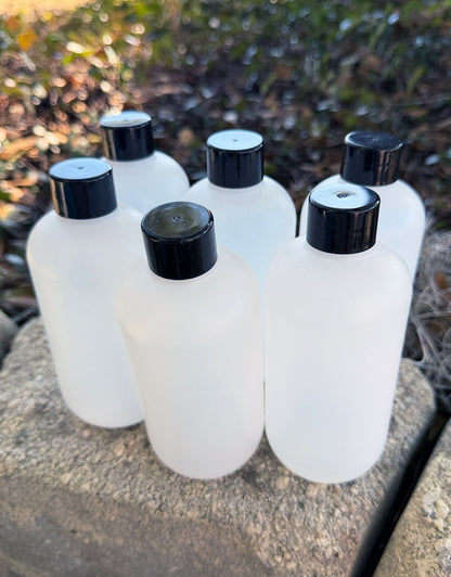 BO108 = 8oz Plastic Bottles (Pkg/6)