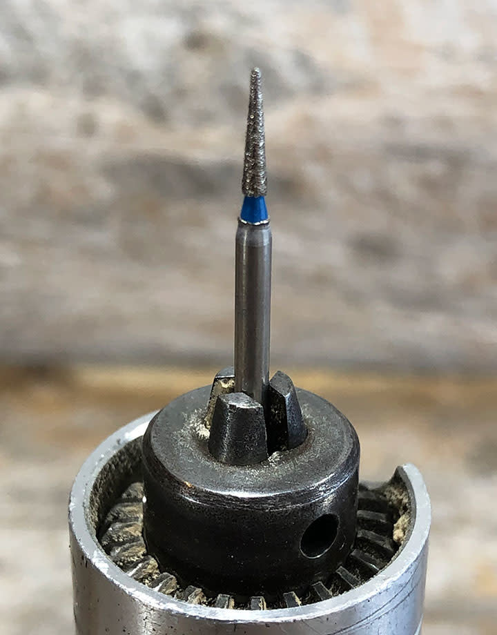 BR1603 = Blu Diamond Bur Cone (10.1 x 1.8mm)