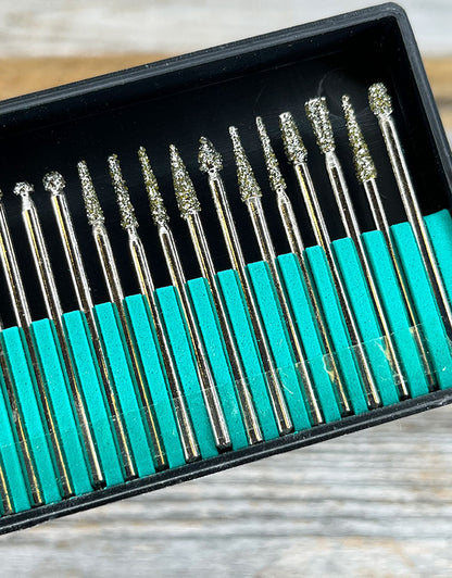BR16060 = Diamond Bur Set 30pcs Small 46 Grit