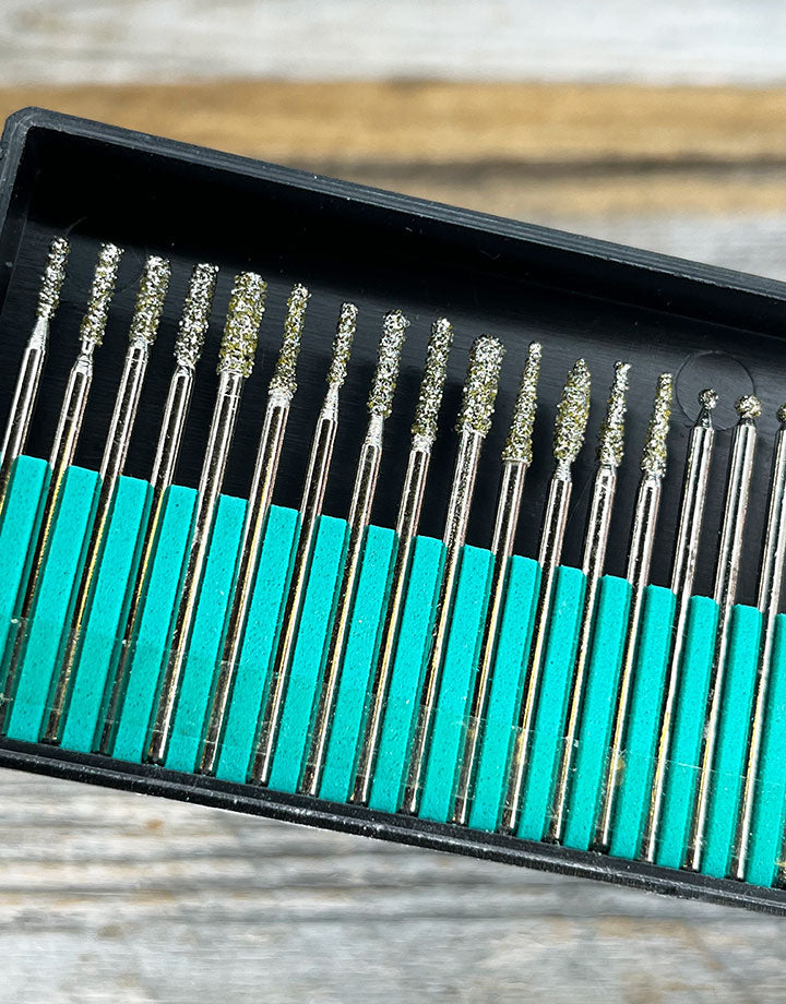BR16060 = Diamond Bur Set 30pcs Small 46 Grit