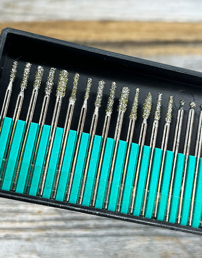 BR16060 = Diamond Bur Set 30pcs Small 46 Grit