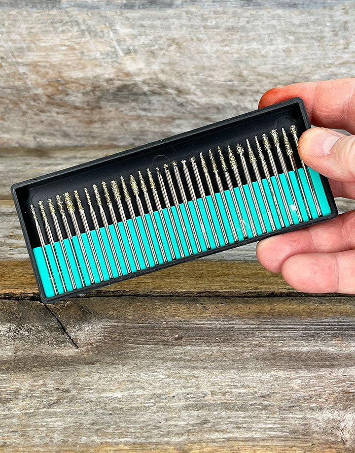 BR16060 = Diamond Bur Set 30pcs Small 46 Grit
