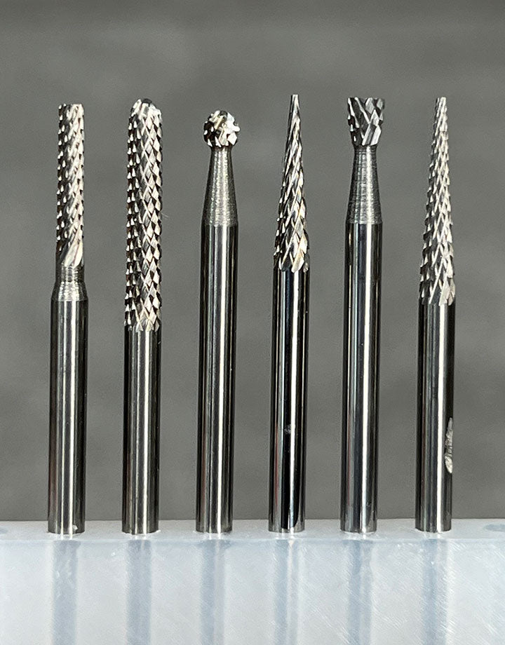 BR1900 = Dedeco Carbide Bur Set for Detail Work (6pcs)