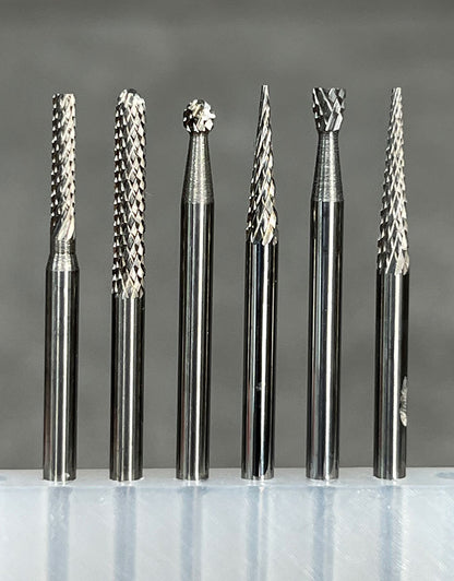 BR1900 = Dedeco Carbide Bur Set for Detail Work (6pcs)