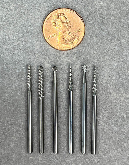 BR1900 = Dedeco Carbide Bur Set for Detail Work (6pcs)