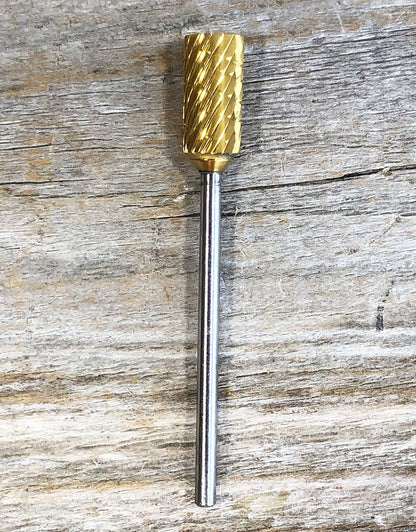 BR1983T = Cylinder Carbide Bur Coarse Cut - Titanium Nitride