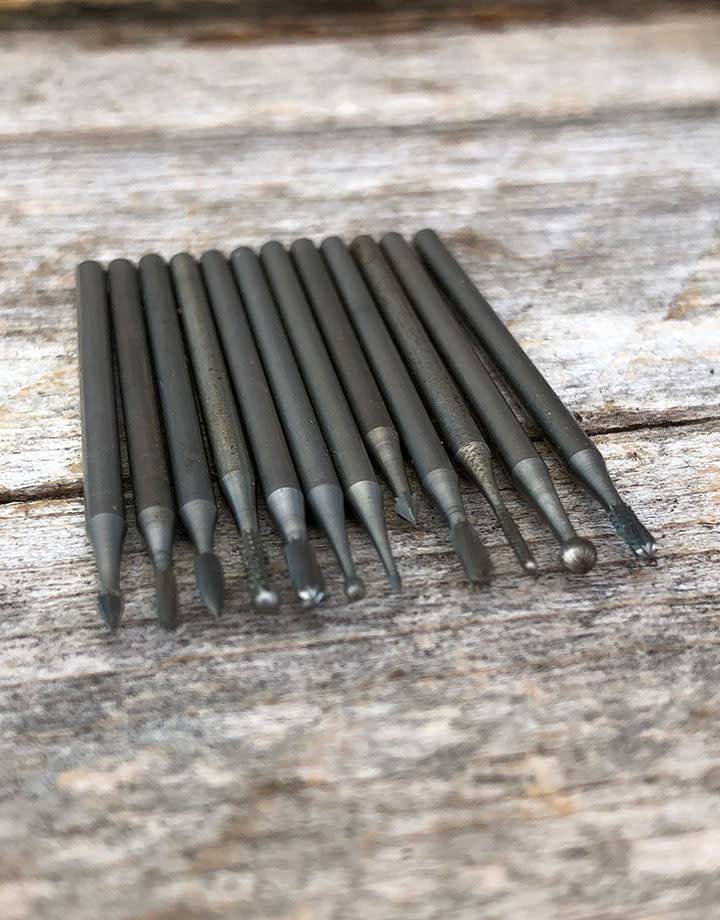 BR9300 = Wax Bur Set (12pcs) Small Size