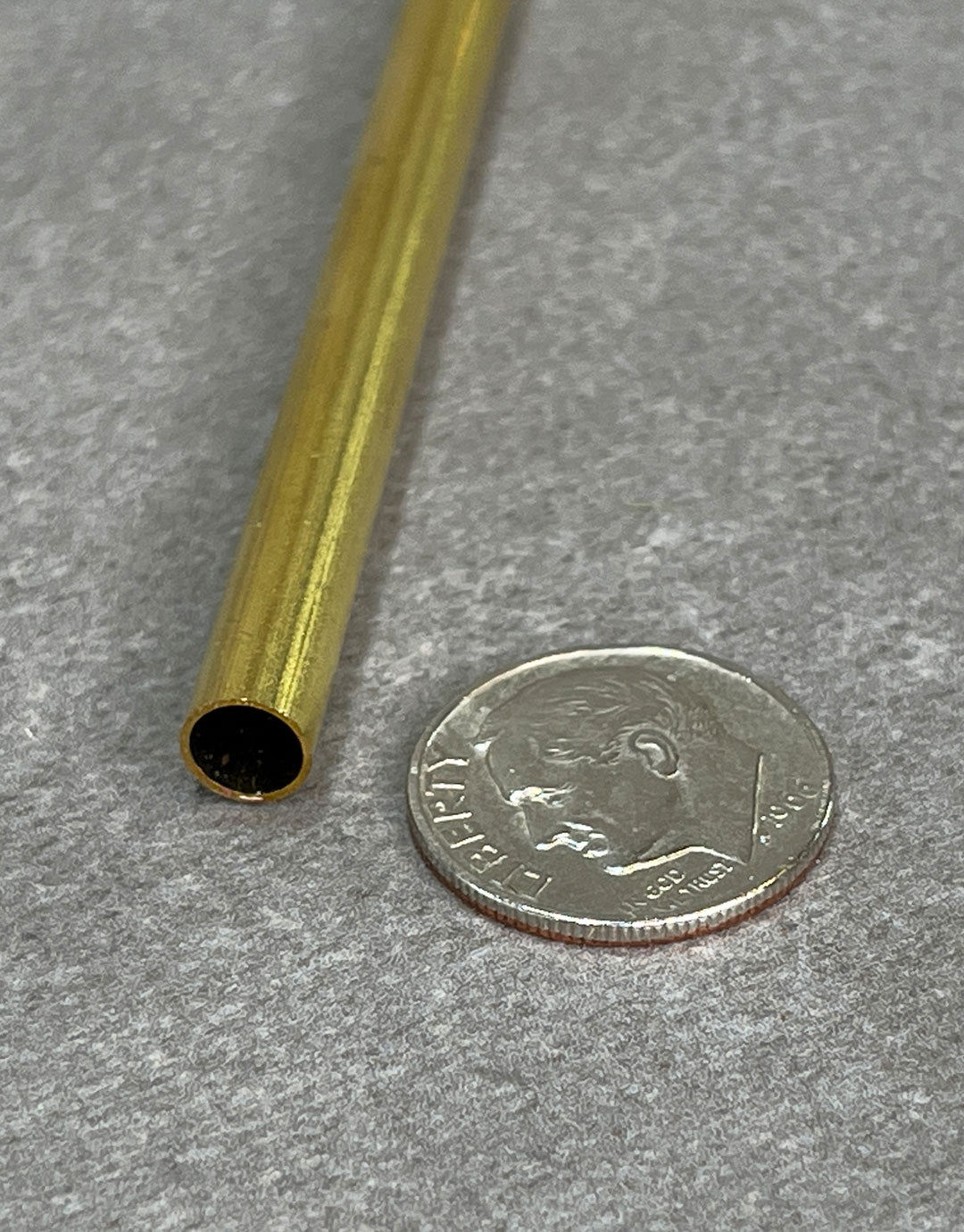 BRT0X = Yellow Brass Round Tubes 12" long **Choose Size**