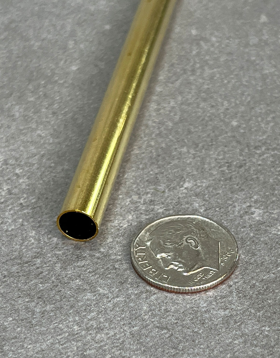 BRT0X = Yellow Brass Round Tubes 12" long **Choose Size**
