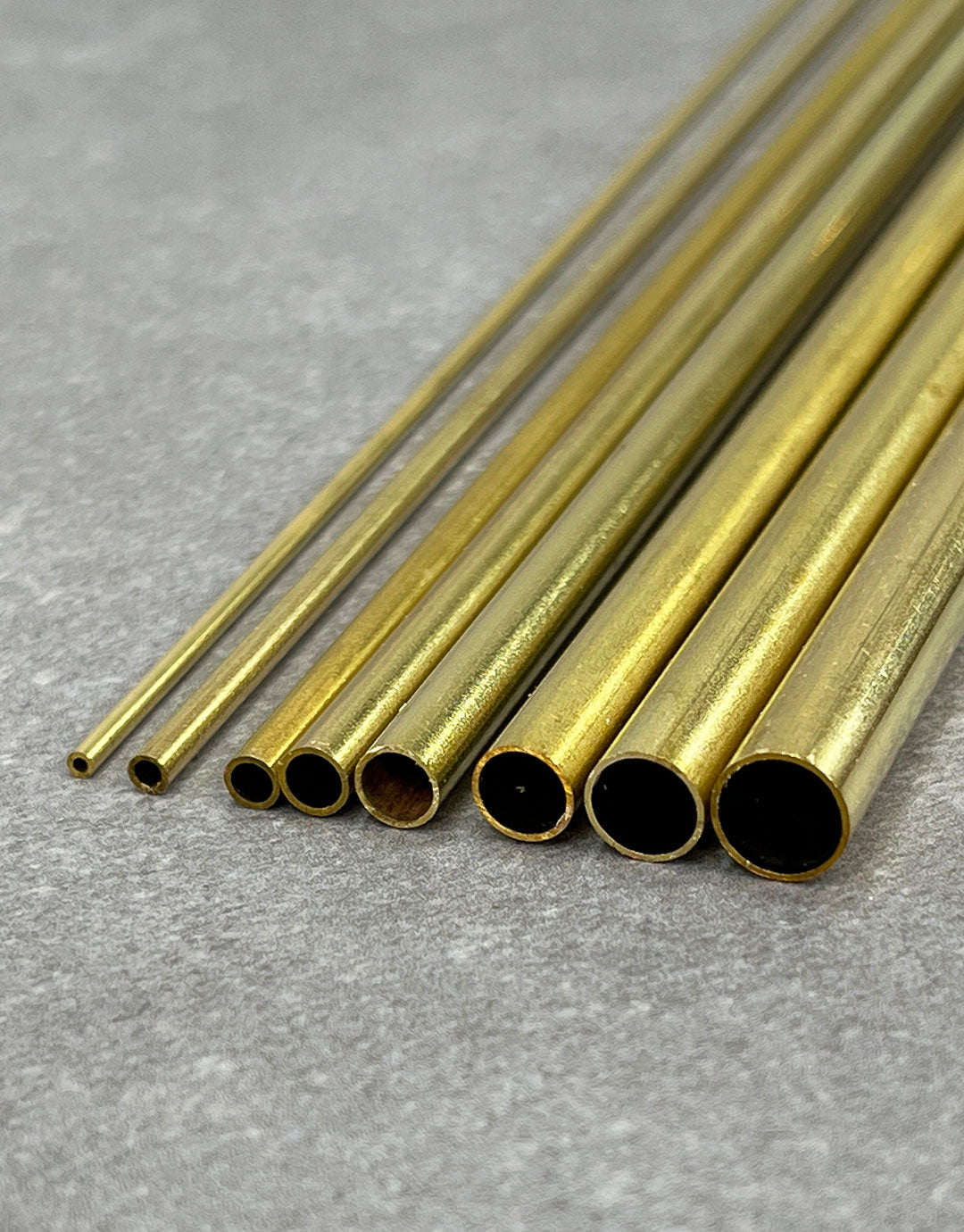 BRT0X = Yellow Brass Round Tubes 12" long **Choose Size**