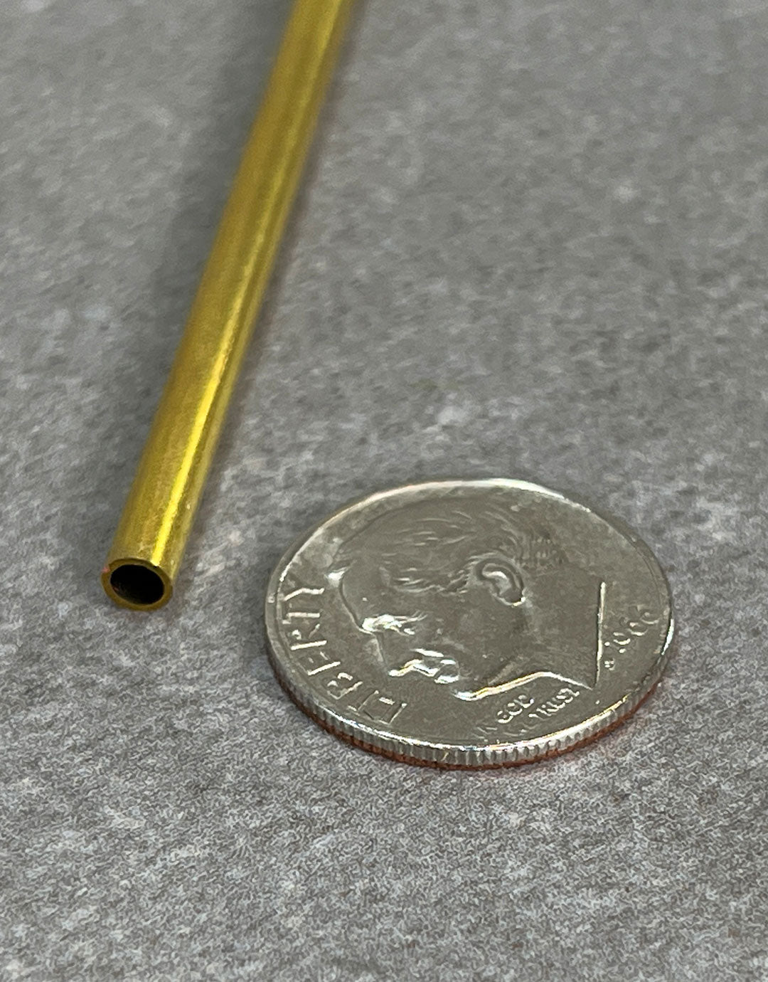BRT0X = Yellow Brass Round Tubes 12" long **Choose Size**