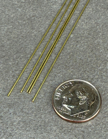 BRWR = Yellow Brass Round Rods 12" Long
