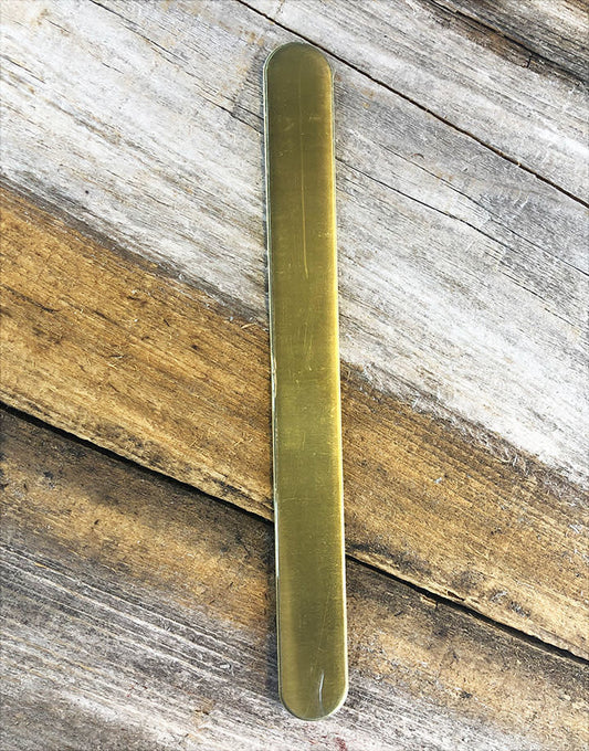 BS16R-6x5/8 = Bracelet Blank Brass 16ga, 6" x 5/8" (Pkg of 6)