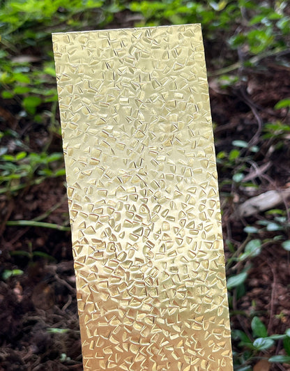 BSP211 "Triangle" Patterned Brass Sheet 2-1/2" Wide
