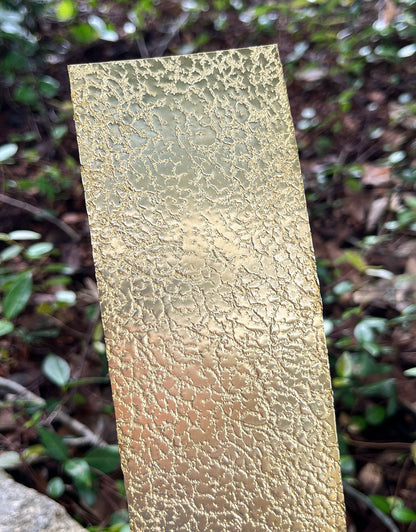 BSP214 "Foil" Patterned Brass Sheet 2-1/2" Wide