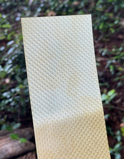 BSP217 "Shell" Patterned Brass Sheet 2-1/2" Wide