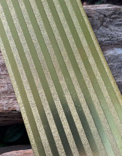 BSP219 "Striped 1" Patterned Brass Sheet 2-1/2" Wide