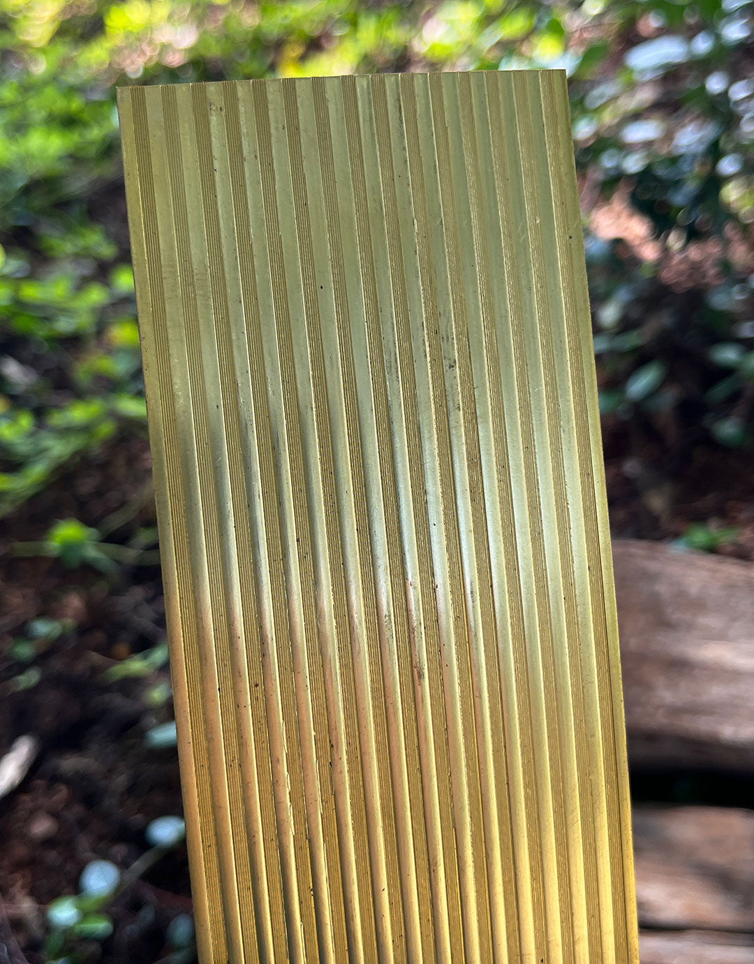 BSP221 "Striped 3" Patterned Brass Sheet 2-1/2" Wide