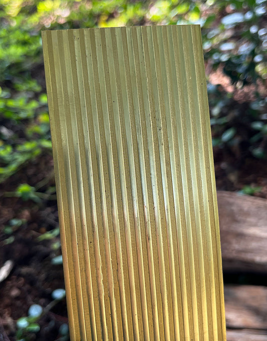 BSP221 "Striped 3" Patterned Brass Sheet 2-1/2" Wide