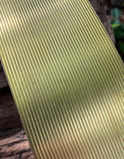 BSP222 "Striped 4" Patterned Brass Sheet 2-1/2" Wide