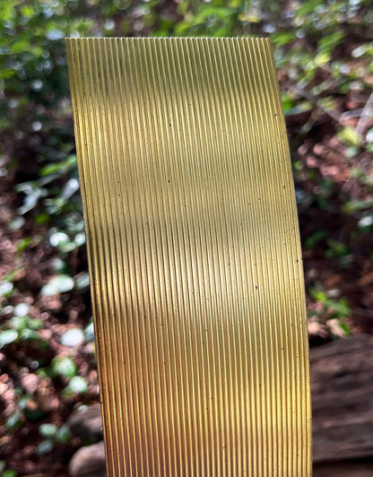 BSP222 "Striped 4" Patterned Brass Sheet 2-1/2" Wide