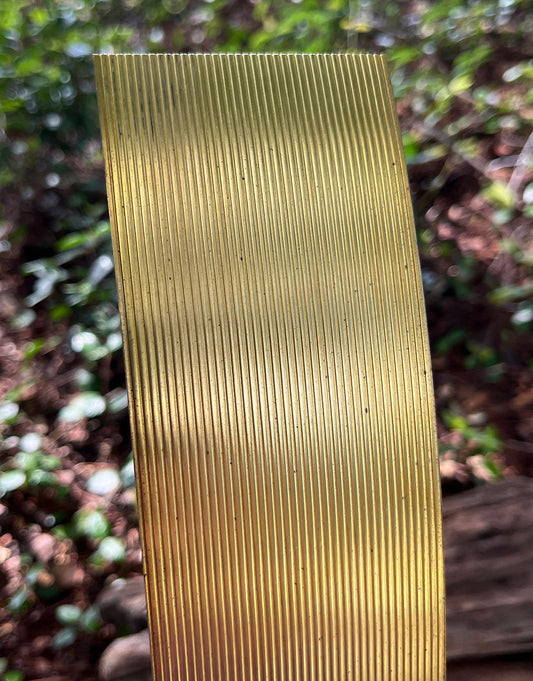 BSP222 "Striped 4" Patterned Brass Sheet 2-1/2" Wide