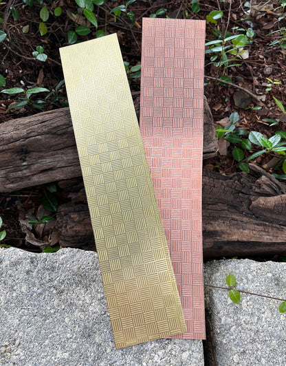 XSP225 = Pattern Metal Sheet "Striped Squares" 2-1/2" wide 24ga