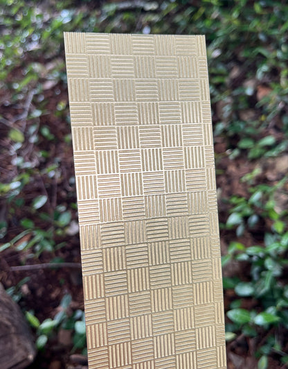 XSP225 = Pattern Metal Sheet "Striped Squares" 2-1/2" wide 24ga