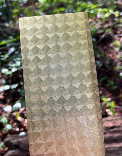 BSP226 "Striped Triangles" Patterned Brass Sheet 2-1/2" Wide