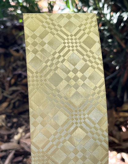 BSP228 "Multi Square" Patterned Brass Sheet 2-1/2" Wide