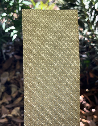 BSP231 "Woven" Patterned Brass Sheet 2-1/2" Wide