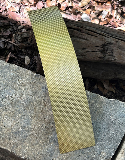 BSP234 "Bubbles" Patterned Brass Sheet 2-1/2" Wide