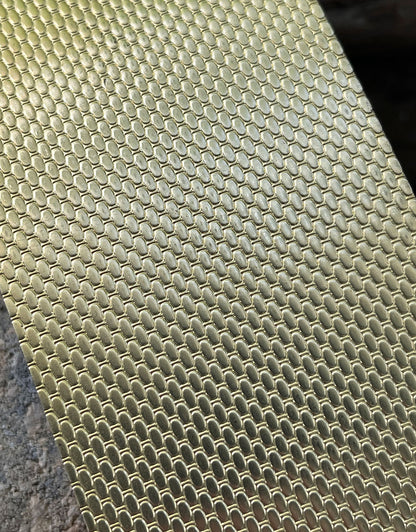 BSP234 "Bubbles" Patterned Brass Sheet 2-1/2" Wide