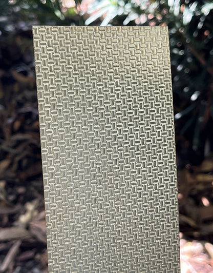 BSP235 "Picnic" Patterned Brass Sheet 2-1/2" Wide