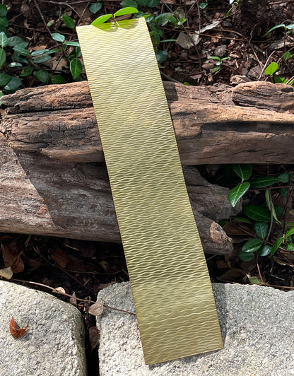 BSP238 "Slick Wave" Patterned Brass Sheet 2-1/2" Wide